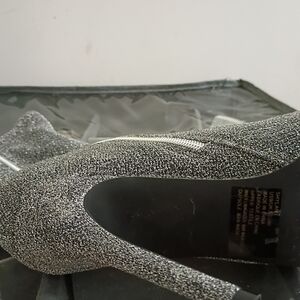 JustFab Silver Ankle Booties